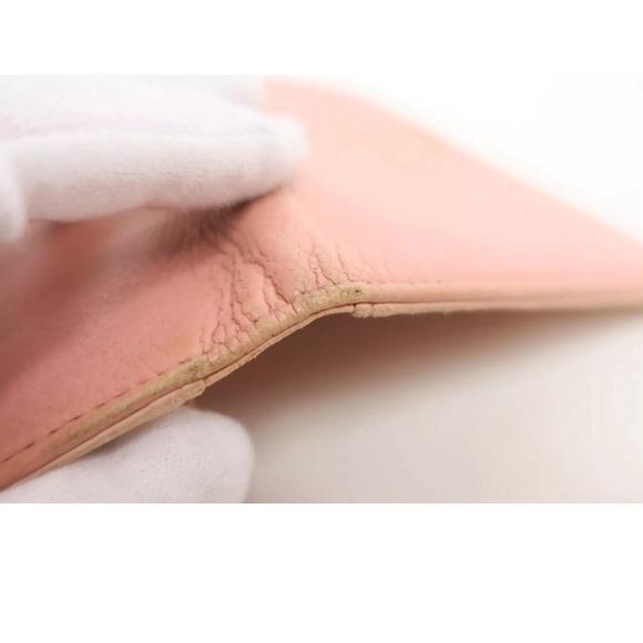 💎 Authentic CHANEL Wallet Caviar Pink Leather Bifold Long Wallet 💎 - Picture 7 of 14